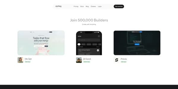 Join 500,000 Builders: Create Anything Anywhere Cover