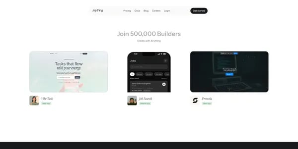 Join 500,000 Builders: Create Anything Anywhere Cover